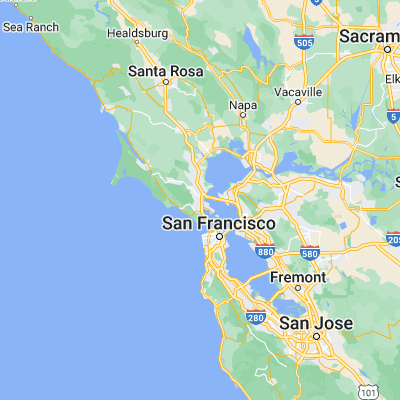 Map showing location of Corte Madera (37.925480, -122.527480)