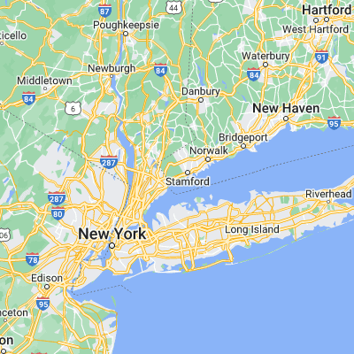 Map showing location of Cos Cob (41.033430, -73.599570)