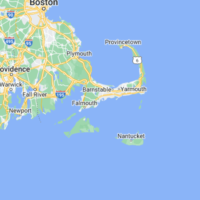 Map showing location of Cotuit (41.616780, -70.436970)