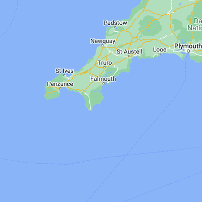 Map showing location of Coverack (50.024770, -5.097540)