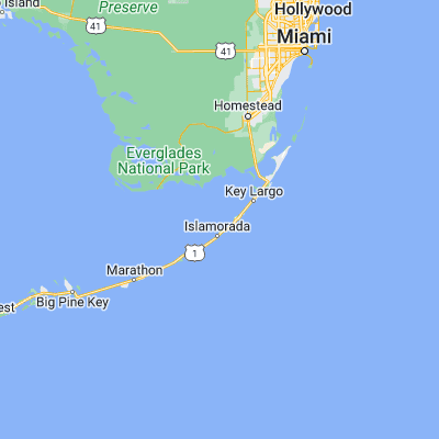 Map showing location of Crane Keys (25.003190, -80.618400)