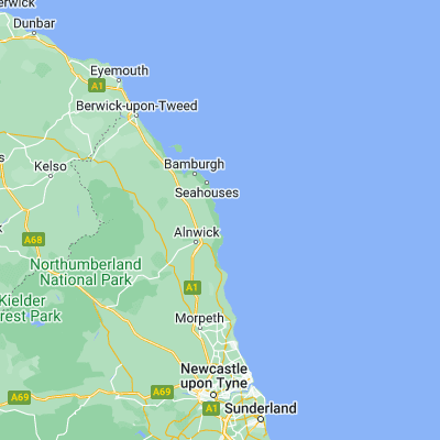 Map showing location of Craster (55.472070, -1.592800)