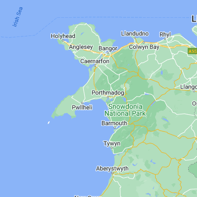 Map showing location of Criccieth (52.920530, -4.234600)