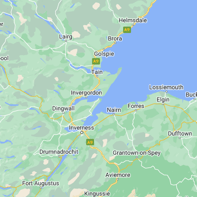 Map showing location of Cromarty (57.680950, -4.034100)