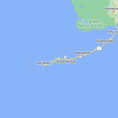 Map showing location of Cudjoe Key (24.671530, -81.498420)