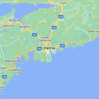 Map showing location of Dartmouth (44.671340, -63.577190)