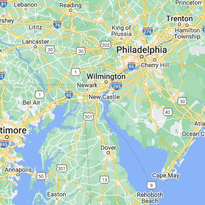 Map showing location of Delaware City (39.577890, -75.588810)