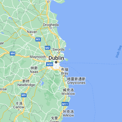 Map showing location of Dollymount (53.364890, -6.180320)