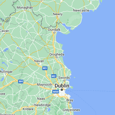 Map showing location of Drogheda (53.718890, -6.347780)