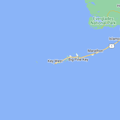 Map showing location of Duck Key Point (24.622920, -81.685090)
