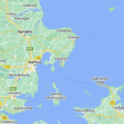 Map showing location of Ebeltoft (56.194420, 10.682100)