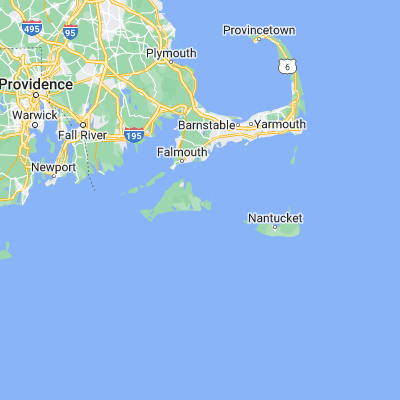 Map showing location of Edgartown (41.389010, -70.513360)