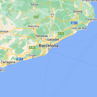 Map showing location of Eixample (41.388960, 2.161790)