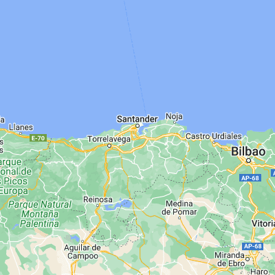 Map showing location of El Astillero (43.400940, -3.820510)