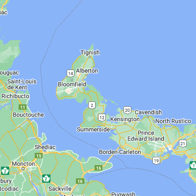 Map showing location of Ellerslie (46.640140, -63.948730)