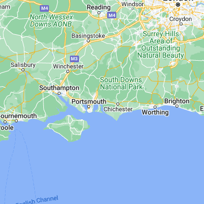 Map showing location of Emsworth (50.847790, -0.936970)