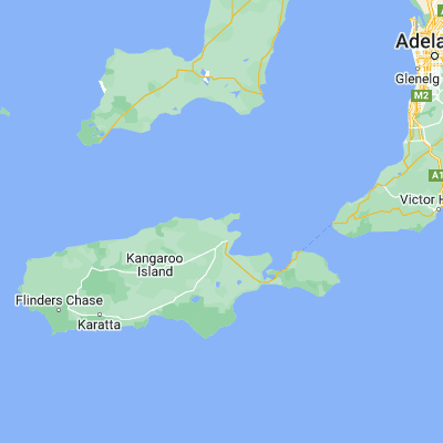 Map showing location of Emu Bay (-35.593980, 137.544840)