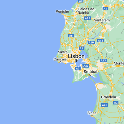 Map showing location of Estoril (38.705710, -9.397730)