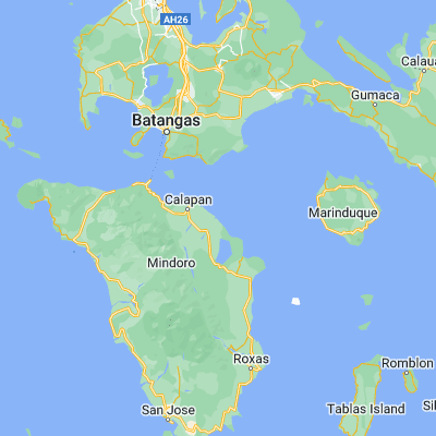 Map showing location of Estrella (13.328980, 121.310920)