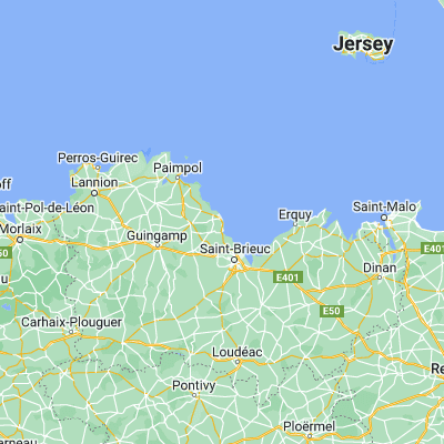 Map showing location of Étables-sur-Mer (48.633330, -2.833330)