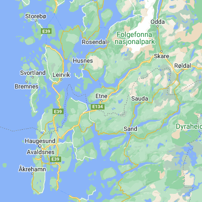 Map showing location of Etnesjøen (59.664770, 5.932640)