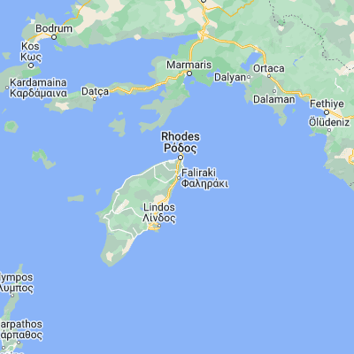 Map showing location of Faliraki (36.339810, 28.199420)