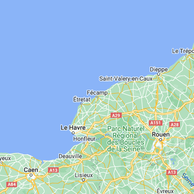 Map showing location of Fécamp (49.757870, 0.374570)