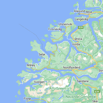 Map showing location of Fiskå (62.100590, 5.557880)