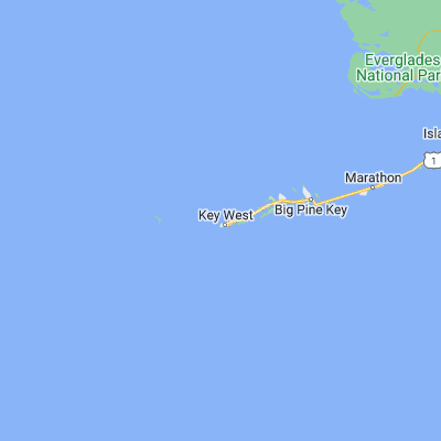 Map showing location of Fleming Key (24.582370, -81.795090)