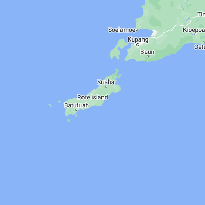 Map showing location of Folaoen Satu (-10.797200, 123.225000)