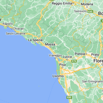 Map showing location of Forte dei Marmi (43.964840, 10.172400)