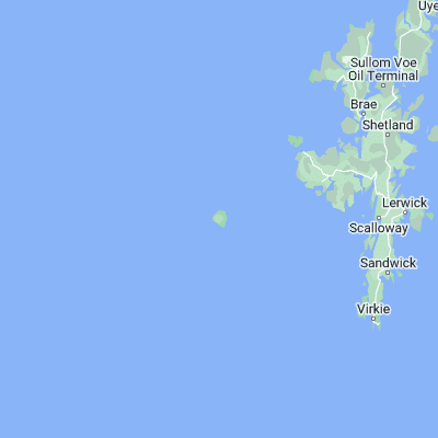 Map showing location of Foula (60.138150, -2.074460)