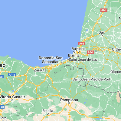 Map showing location of Hondarribia (43.372020, -1.794480)