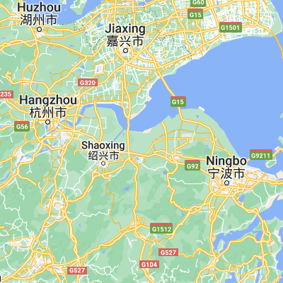 Map showing location of Gaibei (30.140320, 120.887800)