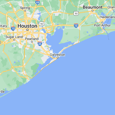 Map showing location of Galveston (29.301350, -94.797700)