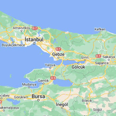 Map showing location of Gebze (40.802760, 29.430680)