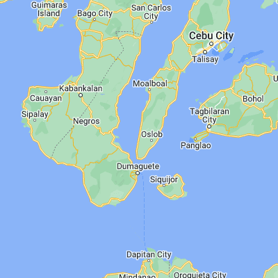 Map showing location of Ginatilan (9.569400, 123.312800)