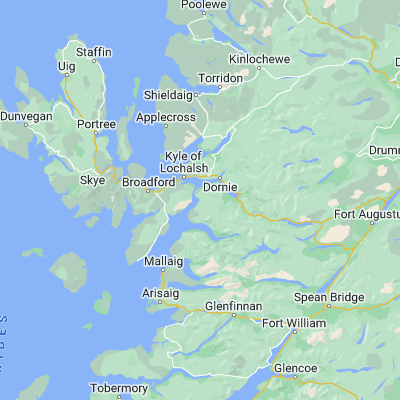 Map showing location of Glenelg (57.212180, -5.621790)