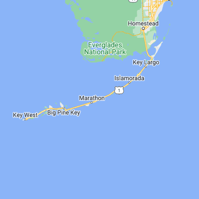 Map showing location of Grassy Key (24.763190, -80.952850)