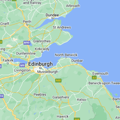 Map showing location of Gullane (56.035390, -2.829510)