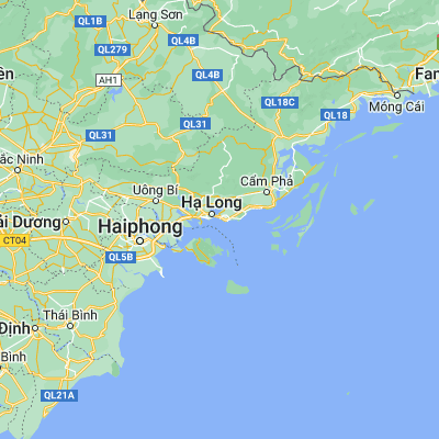 Map showing location of Hạ Long (20.951110, 107.080000)