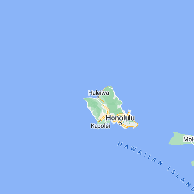 Map showing location of Hale‘iwa (21.590280, -158.112500)