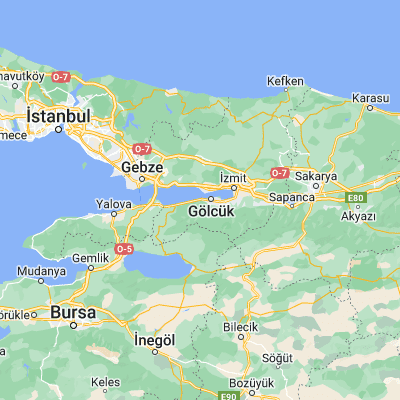 Map showing location of Halıdere (40.716040, 29.752230)