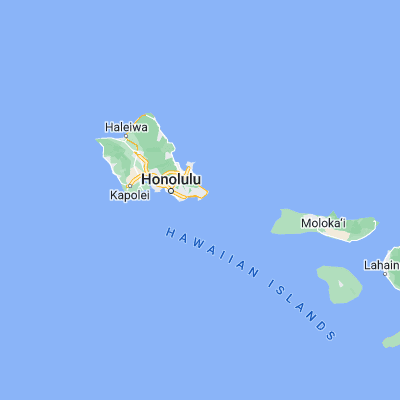 Map showing location of Hanauma Bay (21.269470, -157.693740)