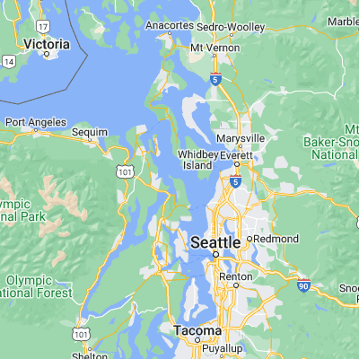 Map showing location of Hansville (47.918700, -122.554310)