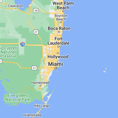 Map showing location of Haulover Beach (25.911200, -80.121710)