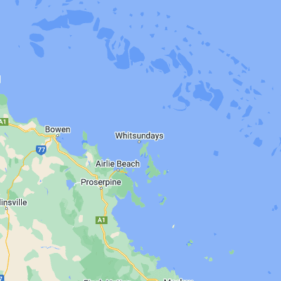 Map showing location of Hayman Island (-20.050800, 148.887830)