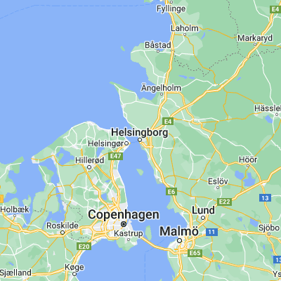 Map showing location of Helsingborg (56.046730, 12.694370)