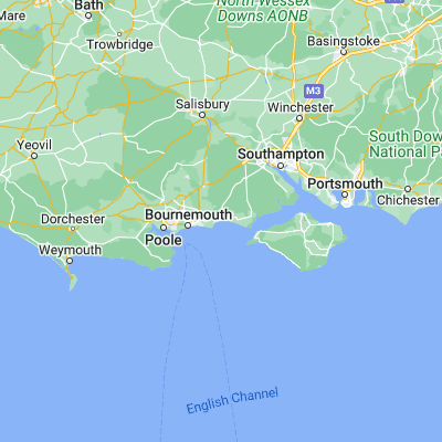 Map showing location of Highcliffe (50.739930, -1.708030)