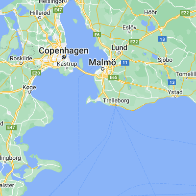 Map showing location of Höllviken (55.416670, 12.950000)